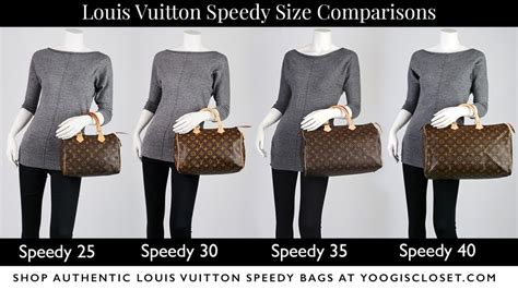 louis vuitton bag size chart|Louis Vuitton speedy 30 size.